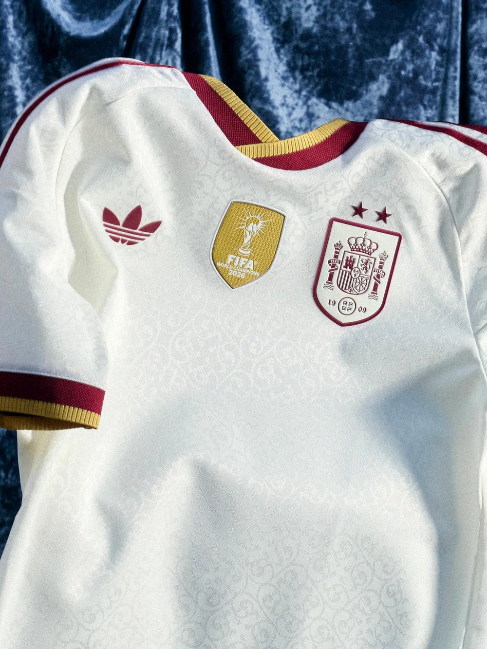 Spain two-star World Champions away jersey with the gold FIFA badge