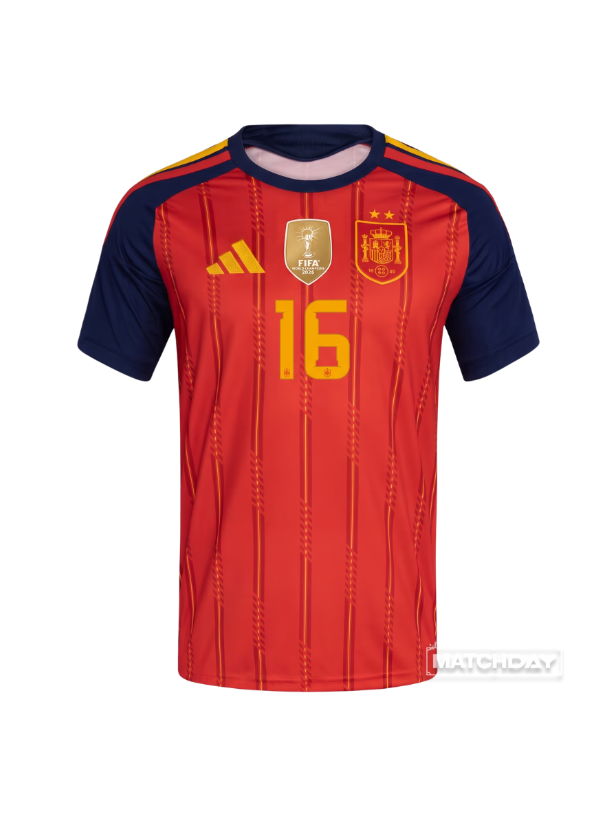#16 RODRI Jersey Home WC Champion 2026
