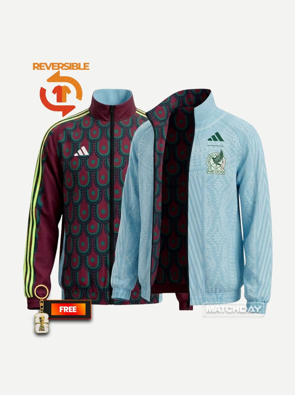 Reversible Windbreaker Red & Sky Blue