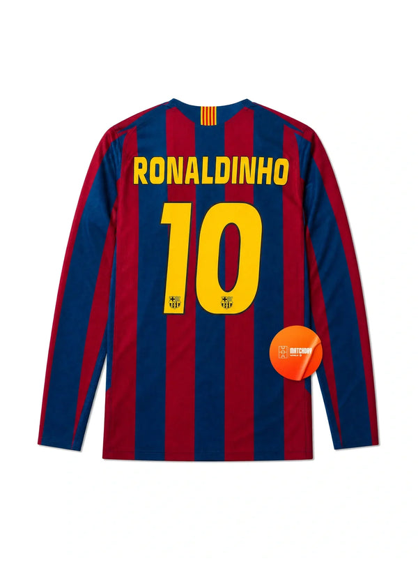 #10 RONALDINHO Jersey Retro Home 2005