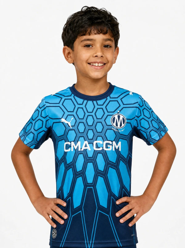 Marseille Kids Kit Goalkeeper Blue 26/27 - frente